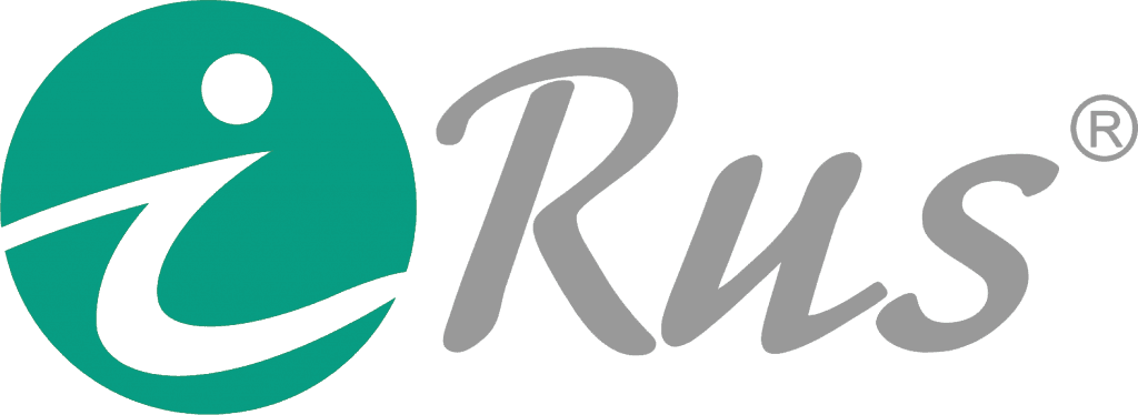 Логотип iRus — оборудование для видеонаблюдения