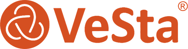 Логотип Vesta — оборудование для видеонаблюдения